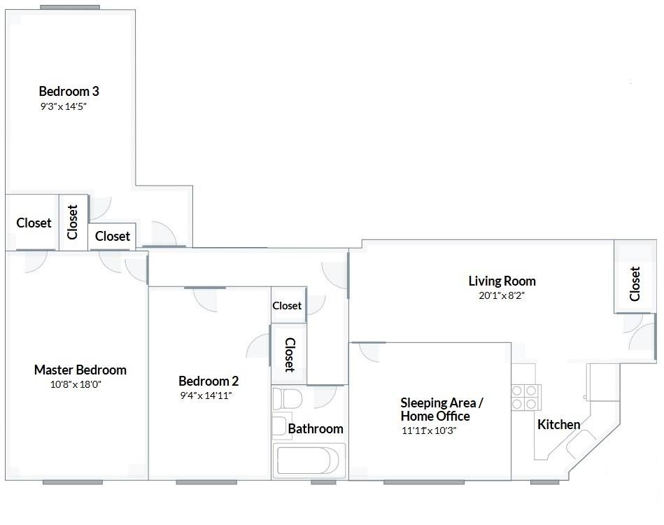 Apartment for rent at 20th St Loop #1-B, New York, NY 10009