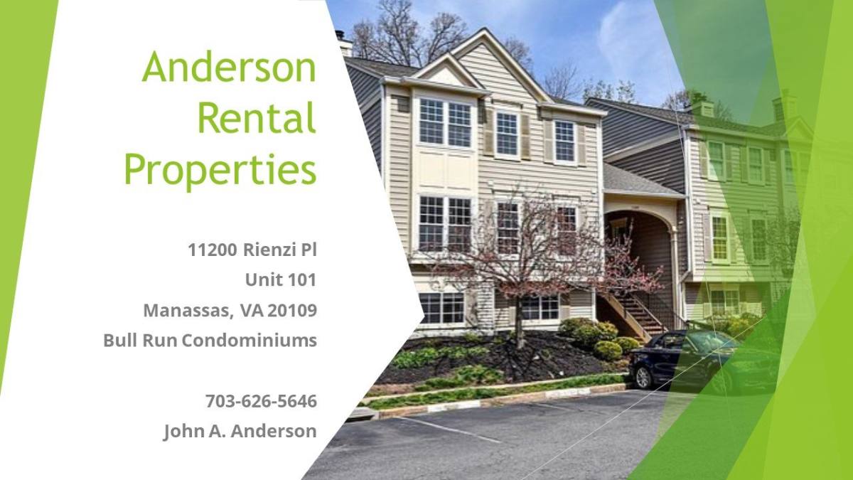 Condo for rent at 11200 Rienzi Place #101, Manassas, VA 20109