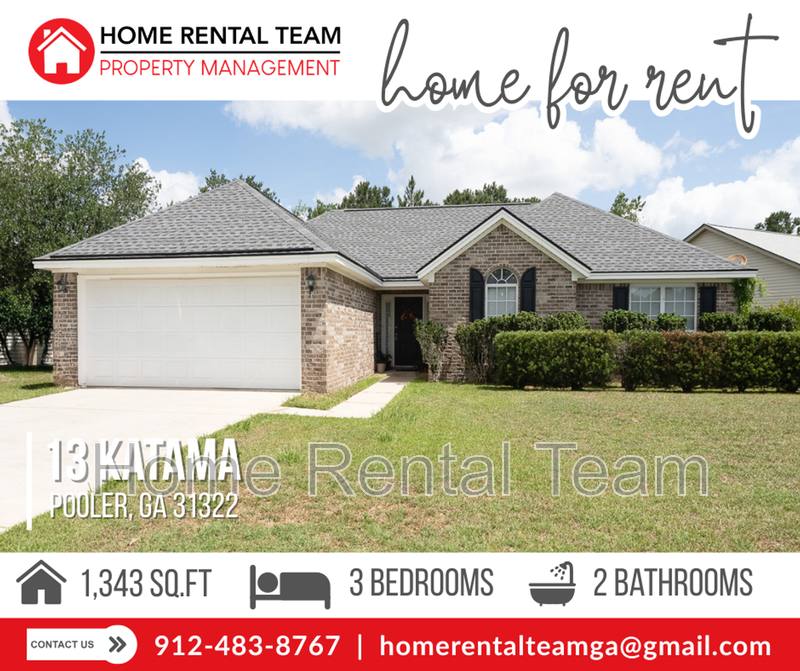 House for rent at 13 Katama Way, Pooler, GA 31322