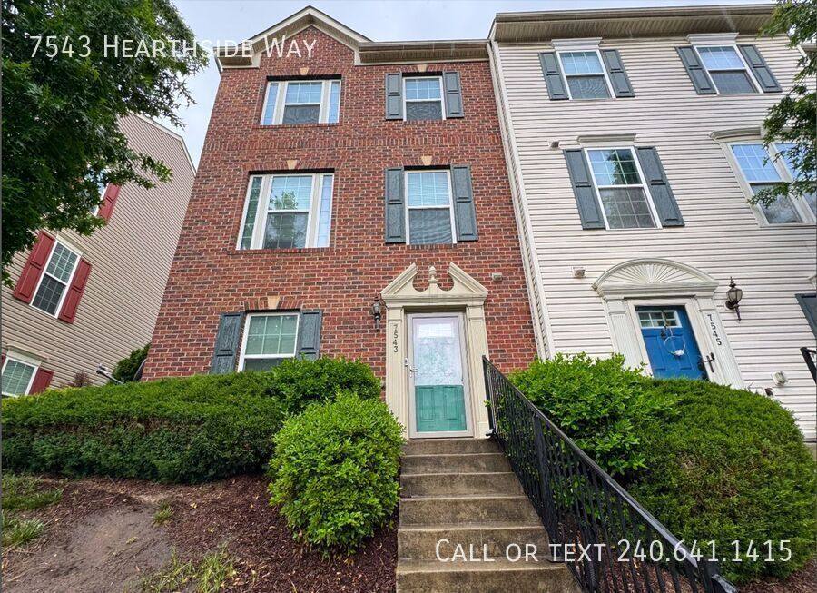 Townhouse for rent at 7543 Hearthside Way, Elkridge, MD 21075