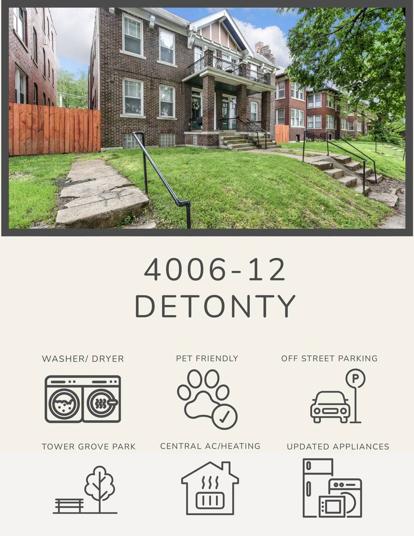 Apartment for rent at 4006-12 Detonty, Saint Louis, MO 63110