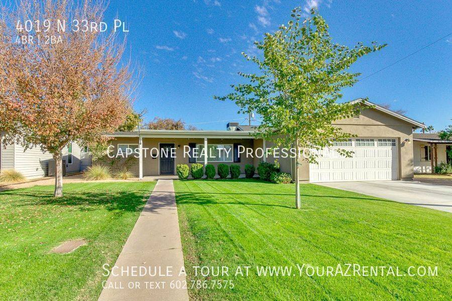 House for rent at 4019 N 33rd Place, Phoenix, AZ 85018