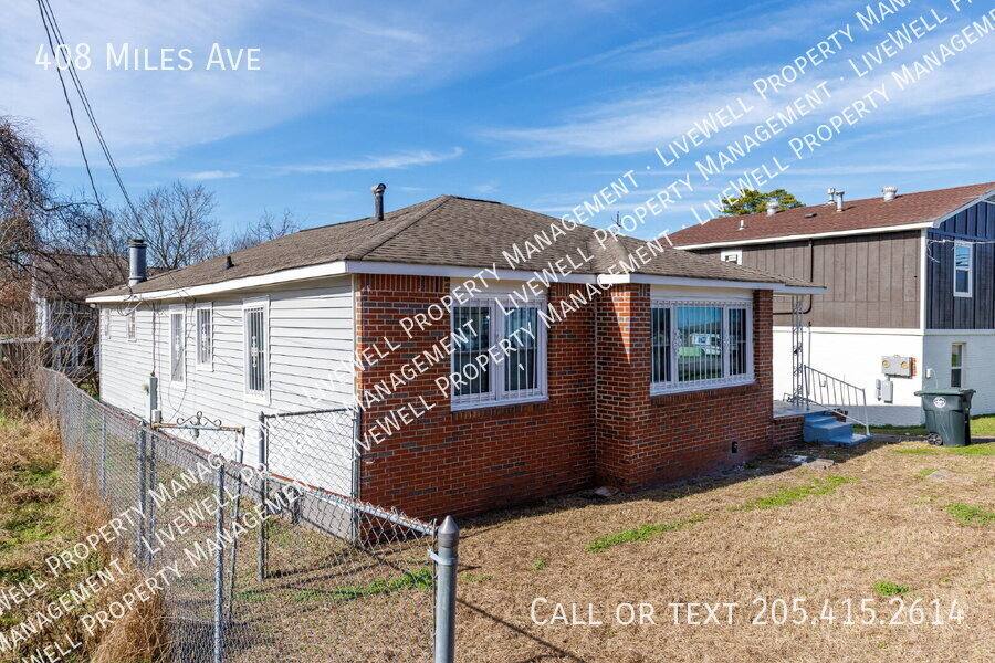 House for rent at 408 Miles Ave, Birmingham, AL 35214