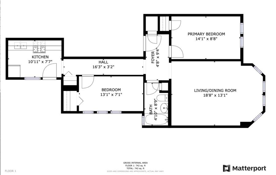 Apartment for rent at 3012 W Warren Blvd #2F, Chicago, IL 60612