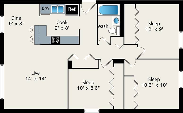 Apartment for rent at 533 W Barry Ave, Chicago, IL 60657