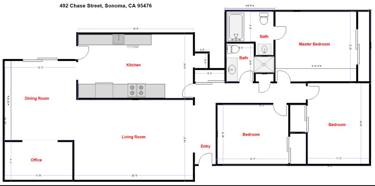 House for rent at 492 Chase St, Sonoma, CA 95476