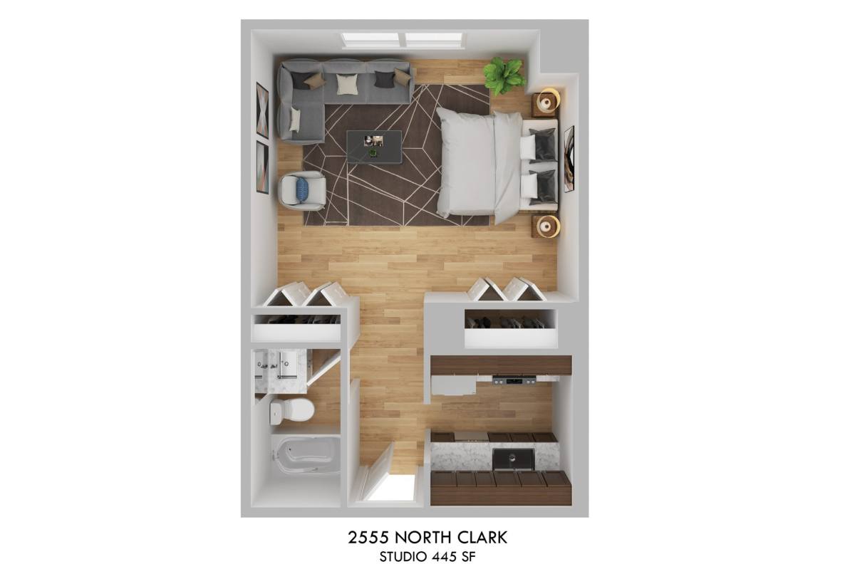 Apartment for rent at 2555 N Clark, Chicago, IL 60614