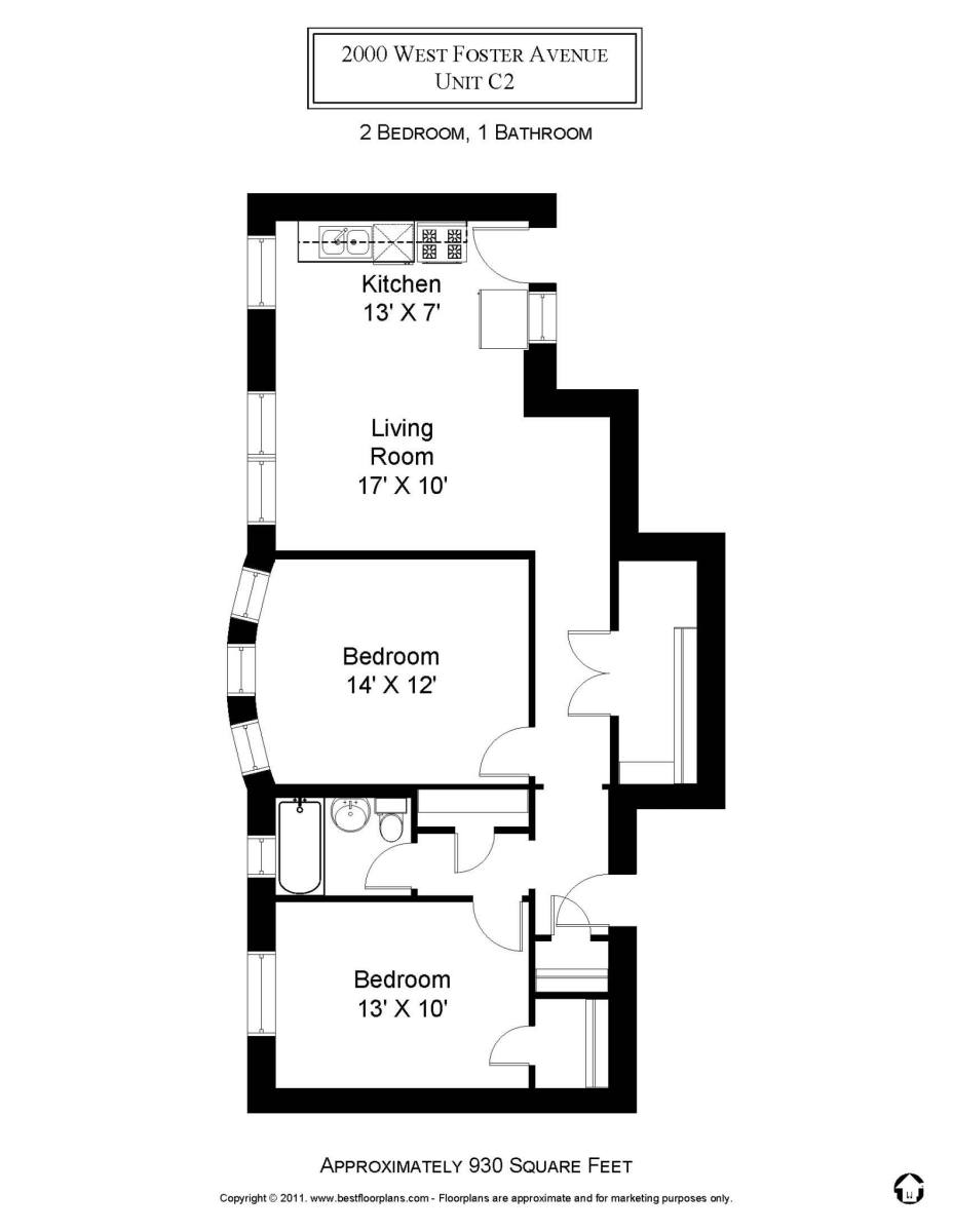 Apartment for rent at 2000 W Foster Ave #2C, Chicago, IL 60640