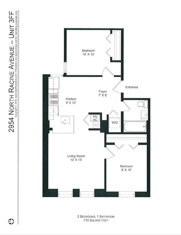 Apartment for rent at 2954 N Racine Ave #3F, Chicago, IL 60657