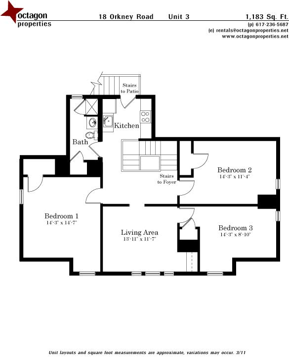 Apartment for rent at 18 Orkney Rd #3, Brighton, MA 02135