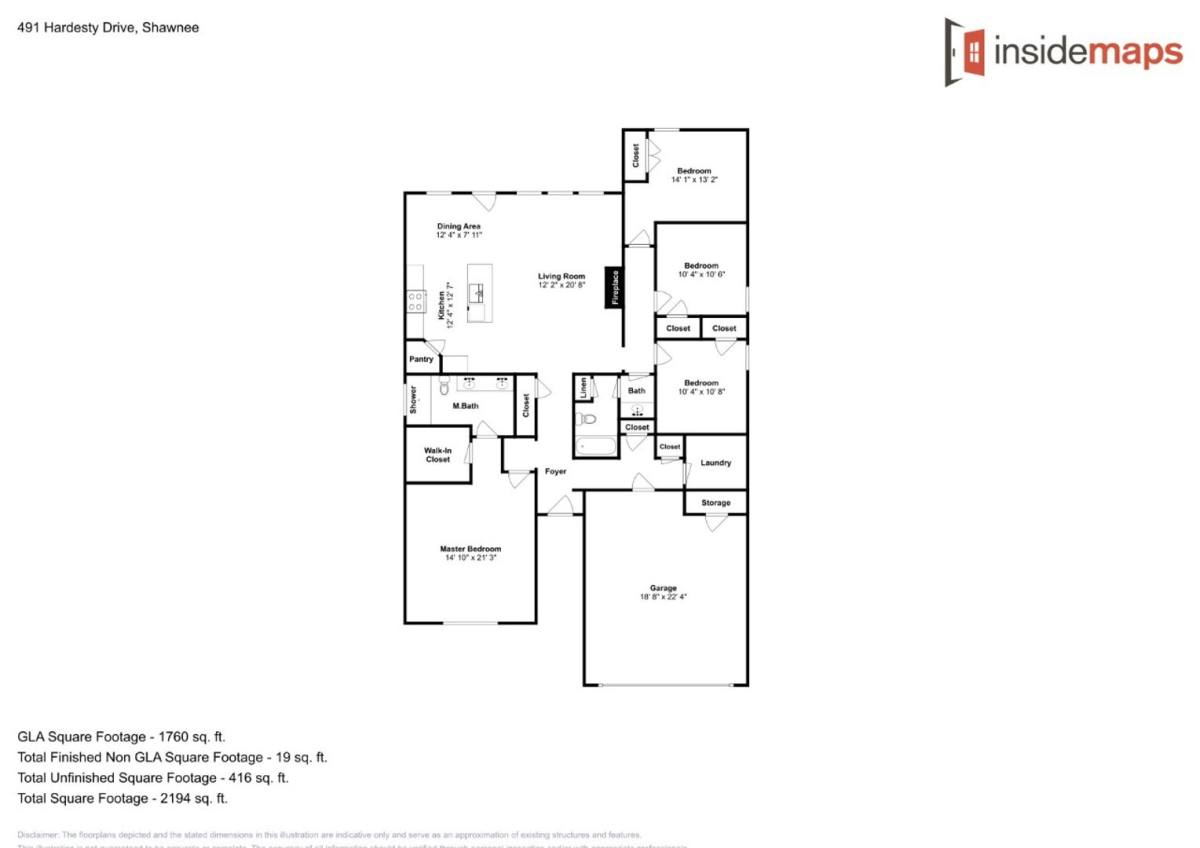 House for rent at 491 Hardesty Dr, Shawnee, OK 74804