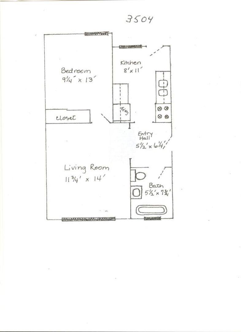 Apartment for rent at 3504 N Wolcott #3, Chicago, IL 60657