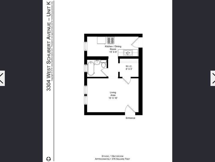 Apartment for rent at 3304 W Schubert Ave #2, Chicago, IL 60647