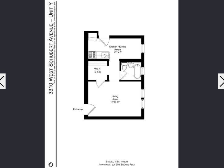Apartment for rent at 3310 W Schubert Ave #1, Chicago, IL 60647