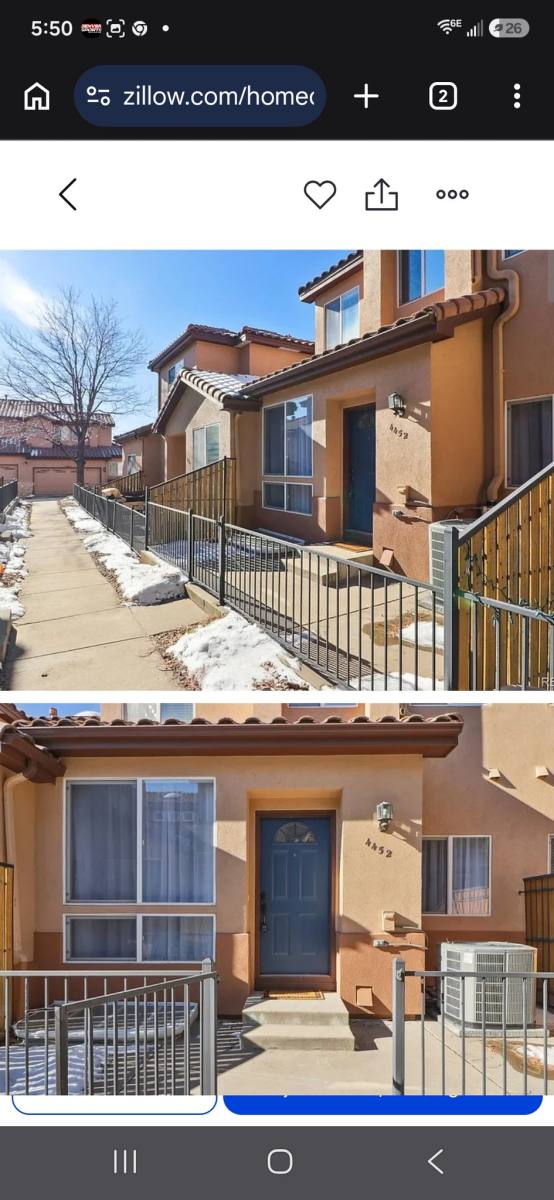 Townhouse for rent at 4452 S Auckland Court, Aurora, CO 80015
