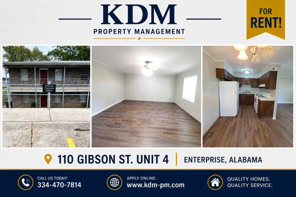 House for rent at 110 Gibson St #4, Enterprise, AL 36330