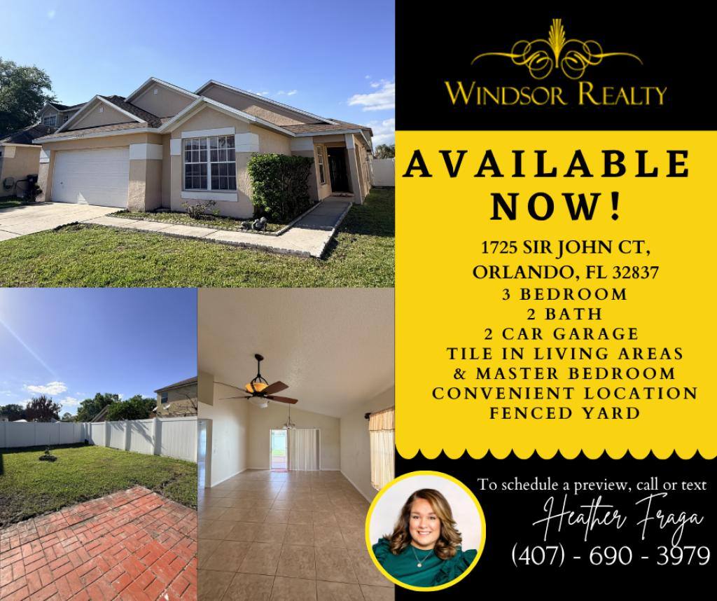 House for rent at 1725 Sir John Court, Orlando, FL 32837