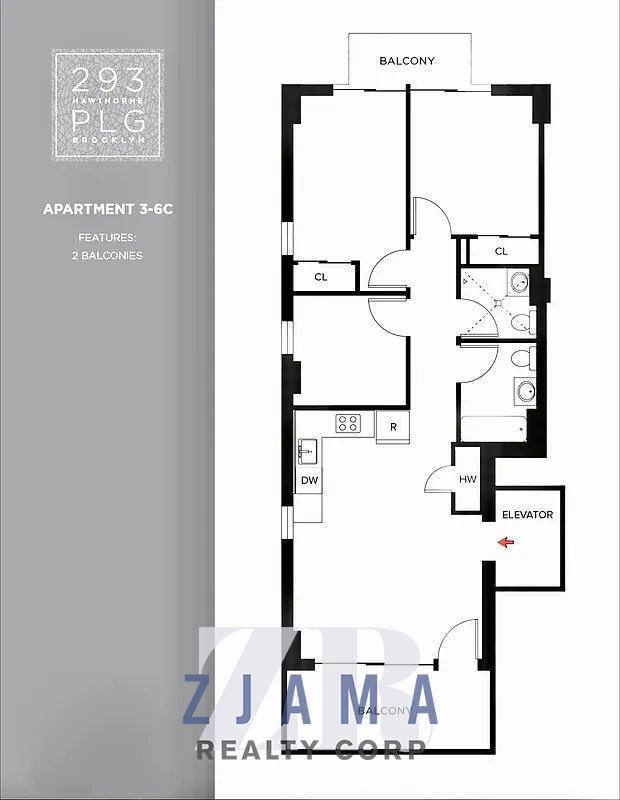 Apartment for rent at 293 Hawthorne St #6C, Brooklyn, NY 11225