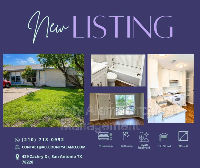 House for rent at 429 Zachry Dr, San Antonio, TX 78228