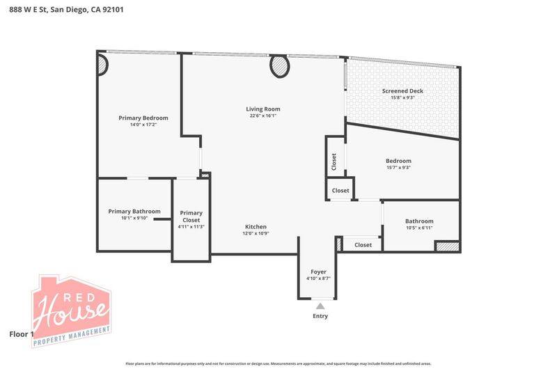 Apartment for rent at 888 W E St #2306, San Diego, CA 92101