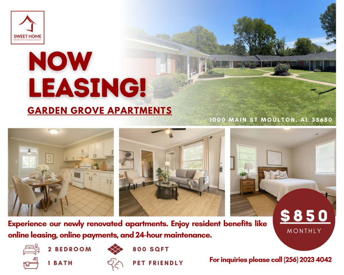 Apartment for rent at 1000 Main St, Moulton, AL 35650