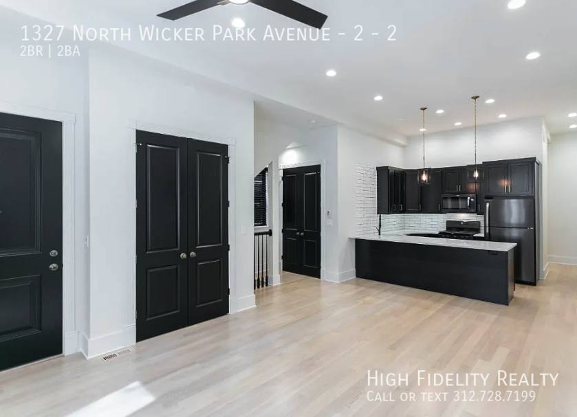 Apartment for rent at 1327 N Wicker Park Ave #2, Chicago, IL 60622