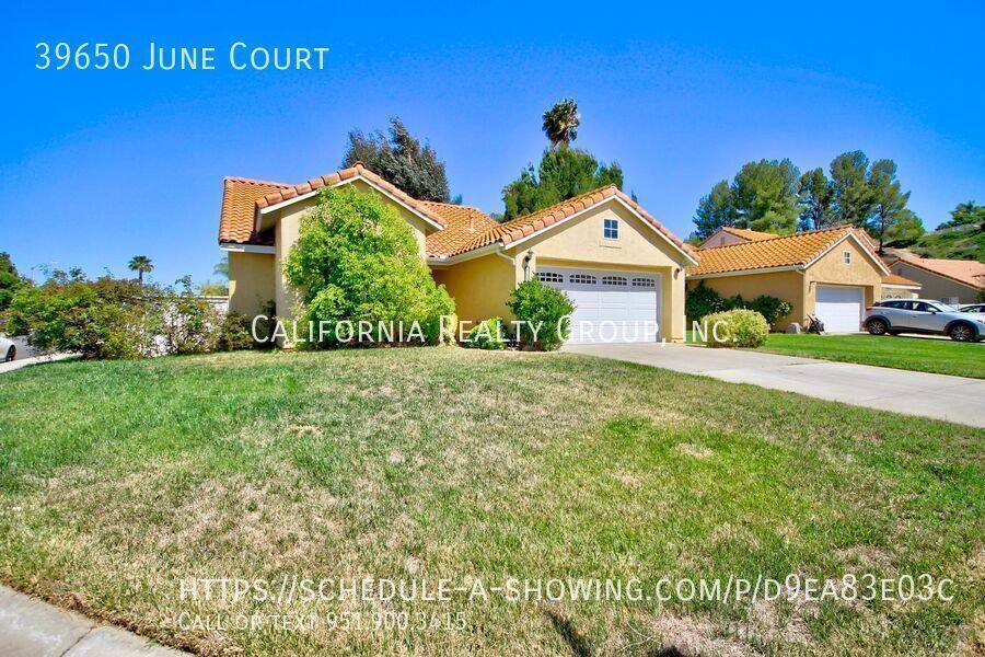 House for rent at 39650 June Court, Temecula, CA 92591