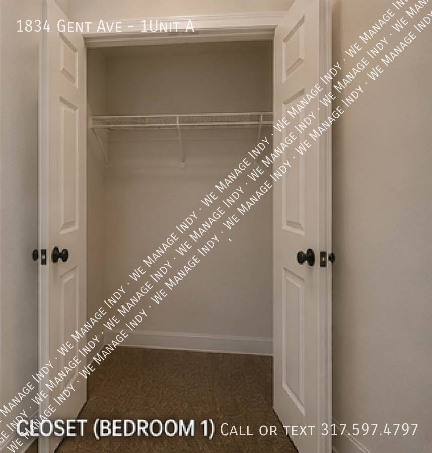 Townhouse for rent at 1834 Gent Ave #1UNIT A, Indianapolis, IN 46202