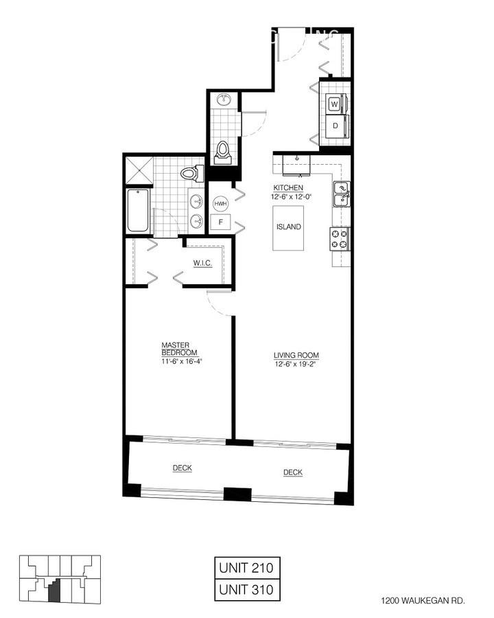 Apartment for rent at 1202 Waukegan Rd #310, Glenview, IL 60025
