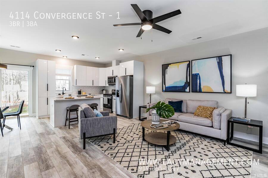 Townhouse for rent at 4114 Convergence St #1, Durham, NC 27704