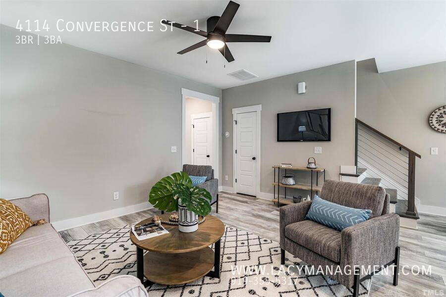 Townhouse for rent at 4114 Convergence St #1, Durham, NC 27704