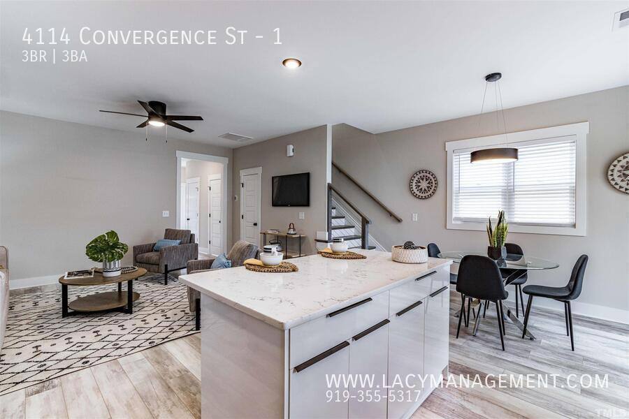 Townhouse for rent at 4114 Convergence St #1, Durham, NC 27704