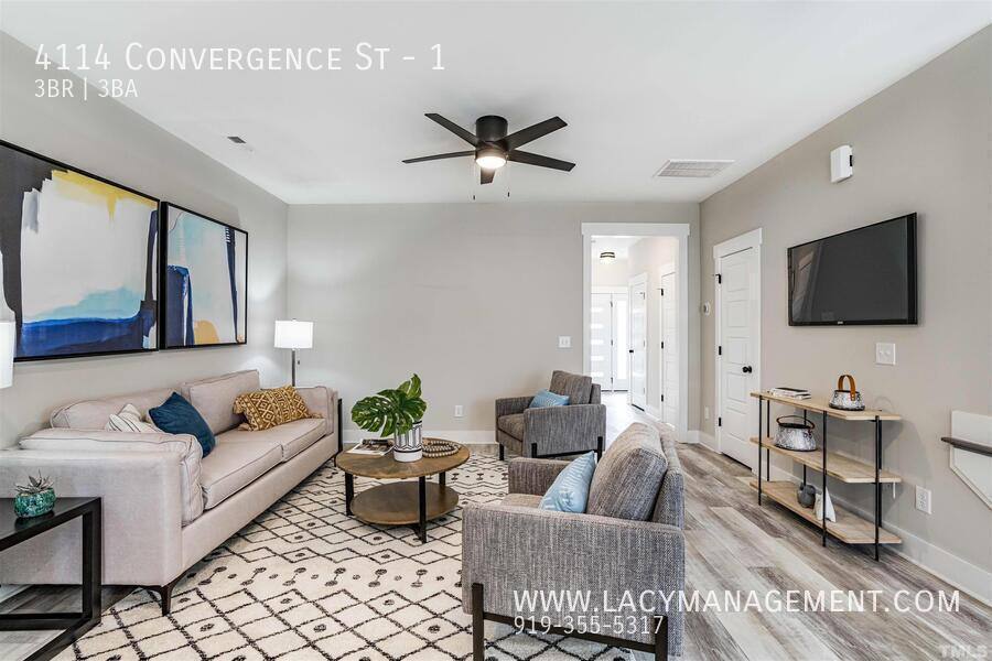 Townhouse for rent at 4114 Convergence St #1, Durham, NC 27704