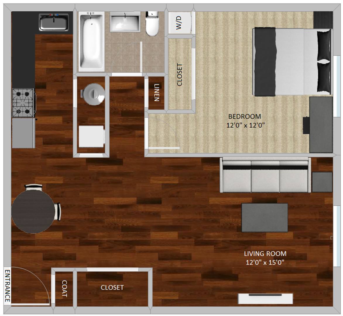 Apartment for rent at 1360 Presidential Dr, Columbus, OH 43212