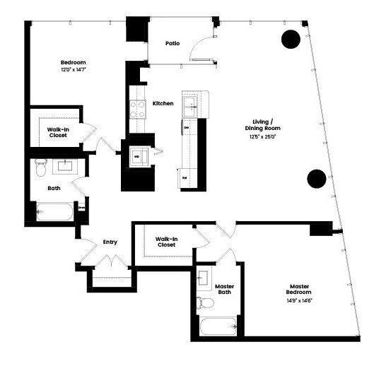 Apartment for rent at 216 W Wells St, Chicago, IL 60606