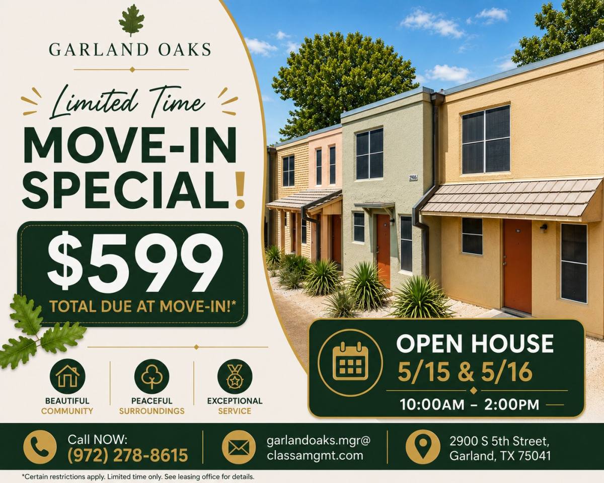 Apartment for rent at 2900 S 5th St #20, Garland, TX 75041