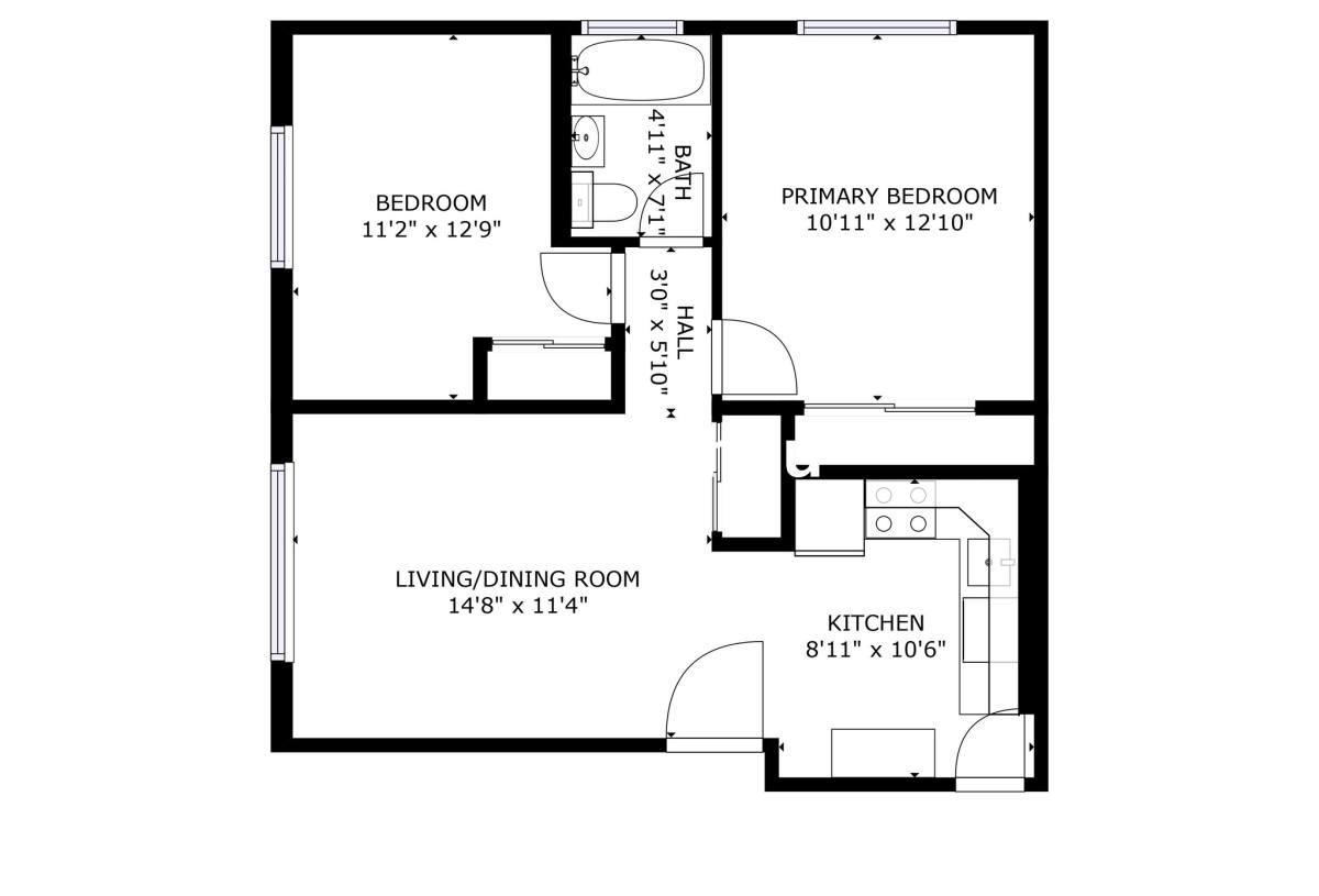 Apartment for rent at 259 Summer St #1B, Somerville, MA 02143