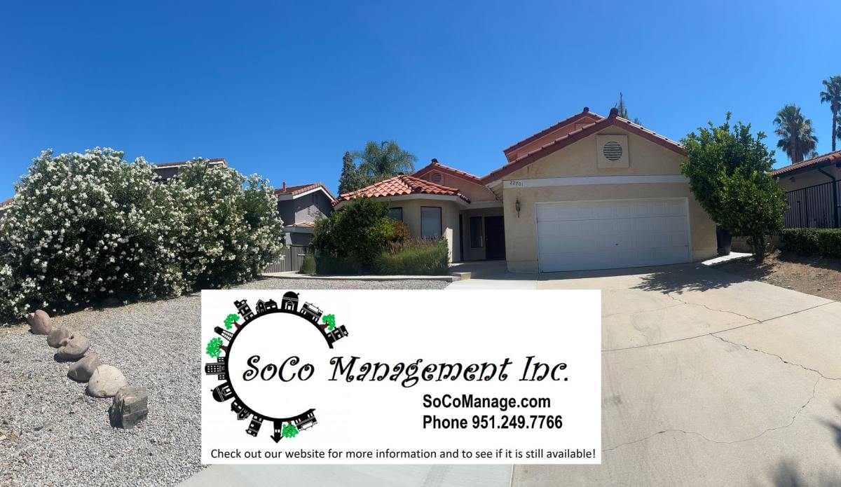 House for rent at 22701 Cascade Dr, Menifee, CA 92587