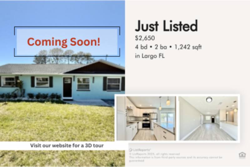 House for rent at 11786 126th Terrace, Largo, FL 33778