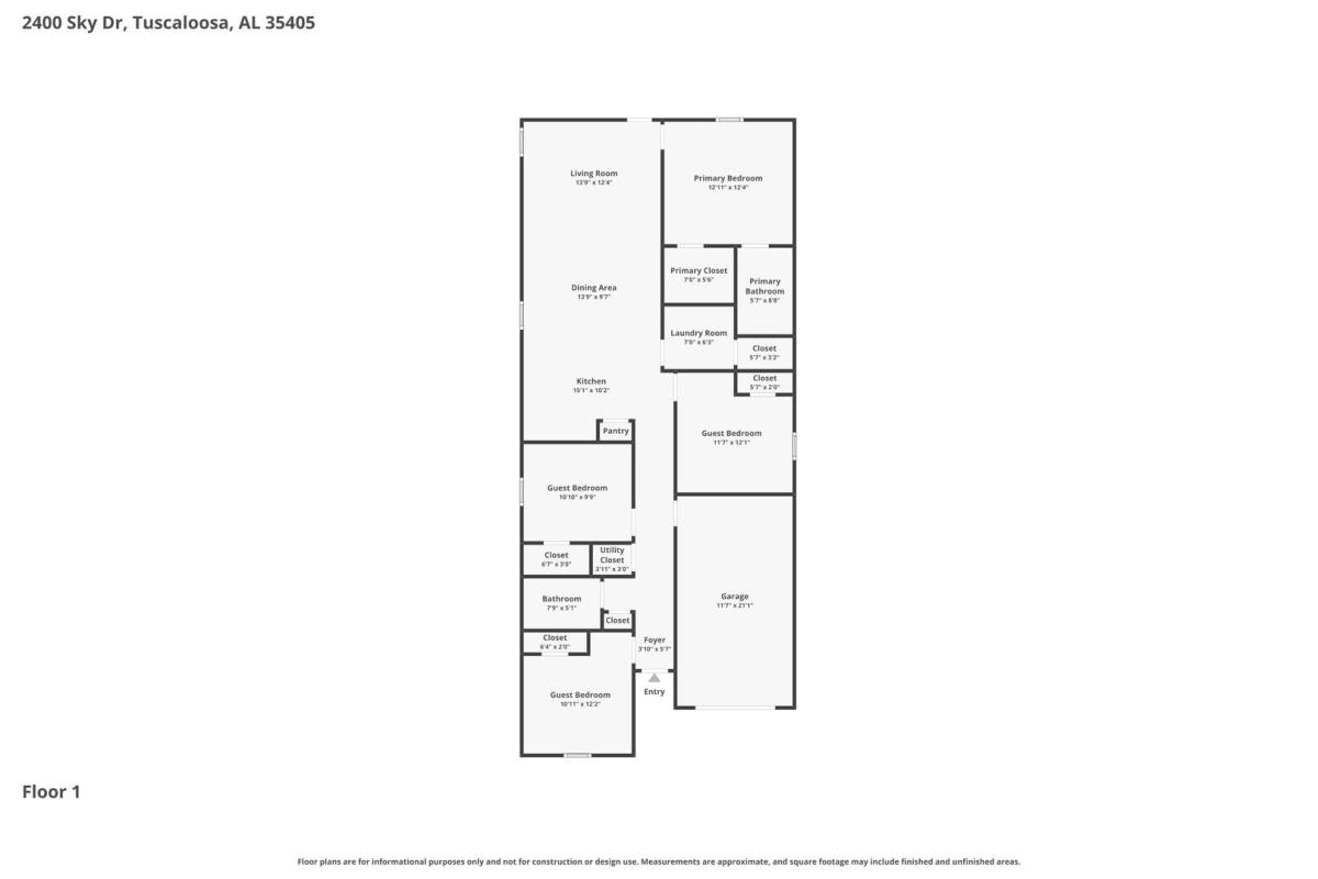 House for rent at 2400 Sky Dr, Tuscaloosa, AL 35405