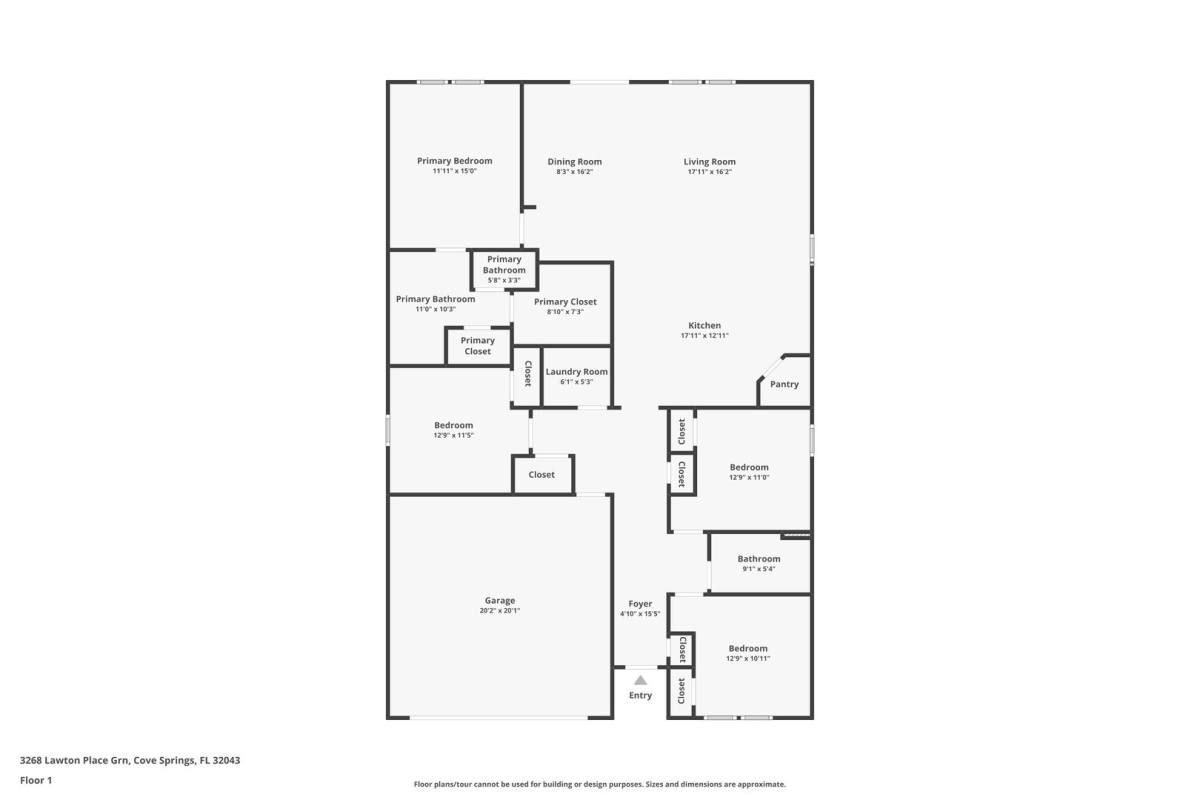 House for rent at 3268 Lawton Place, Green Cove Springs, FL 32043