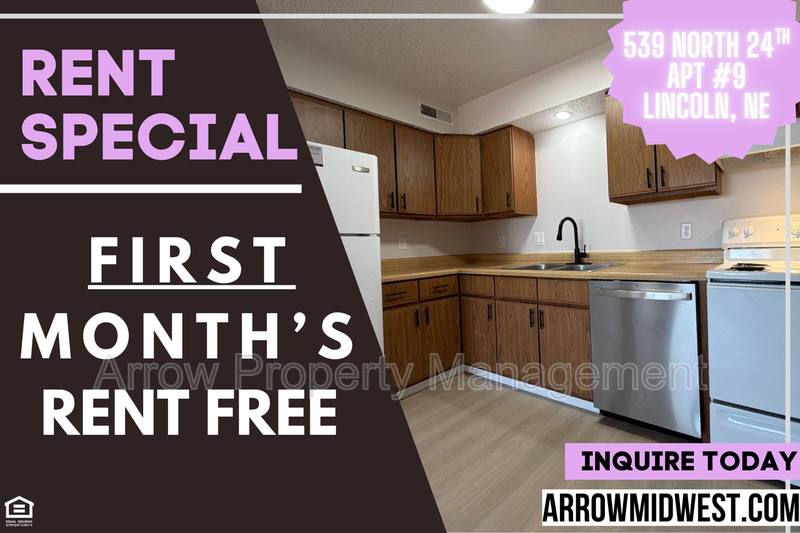 Apartment for rent at 539 N 24th St #9, Lincoln, NE 68503