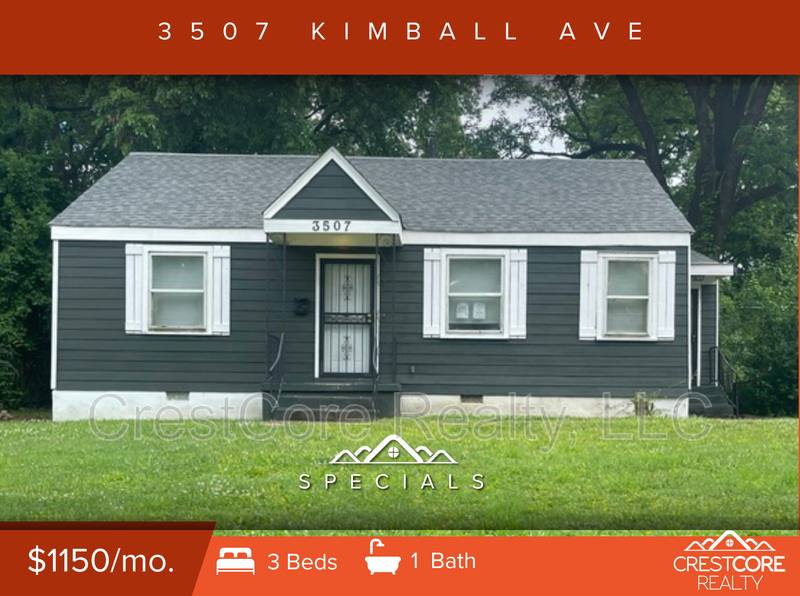 House for rent at 3507 Kimball Ave, Memphis, TN 38111