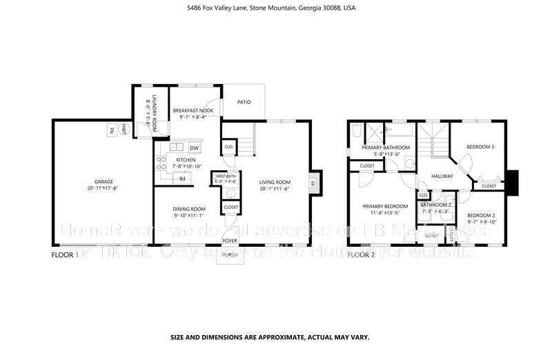 House for rent at 5486 Fox Valley Lane, Stone Mountain, GA 30088
