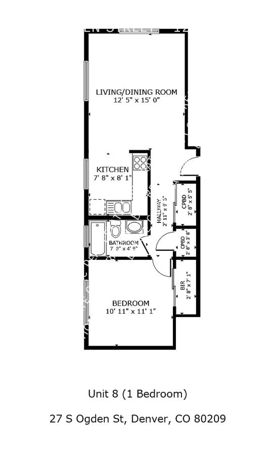 Apartment for rent at 27 S Ogden St, Denver, CO 80209