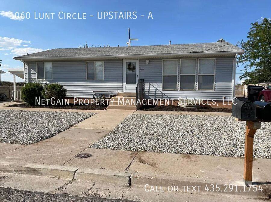 Apartment for rent at 1060 Lunt Circle - Upstairs #A, Cedar City, UT 84721