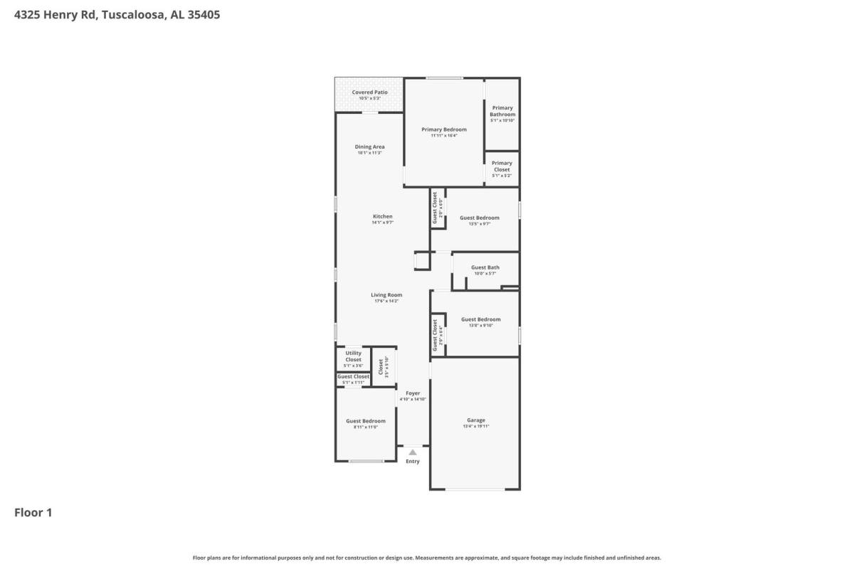 House for rent at 4325 Henry Rd, Tuscaloosa, AL 35405