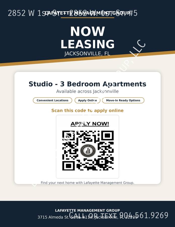 Apartment for rent at 2852 W 1st St W- St5, Jacksonville, FL 32254