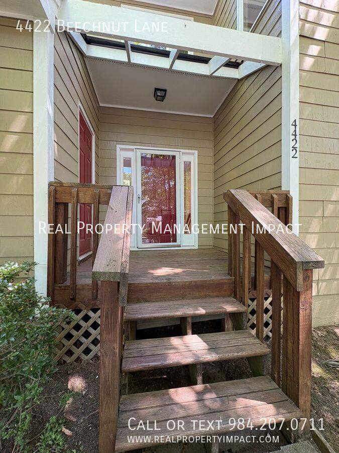 Townhouse for rent at 4422 Beechnut Lane, Durham, NC 27707