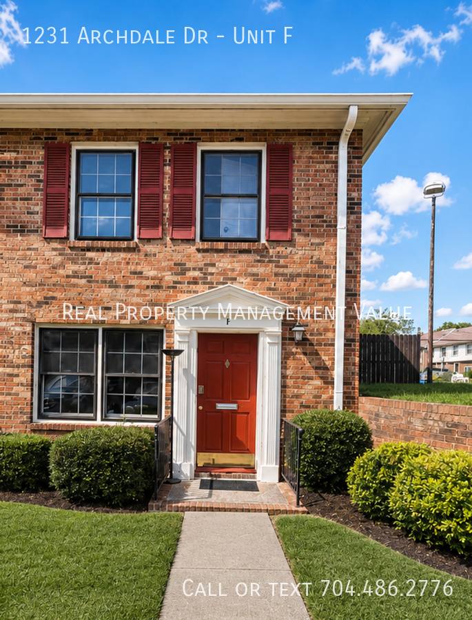 Townhouse for rent at 1231 Archdale Dr #F, Charlotte, NC 28217